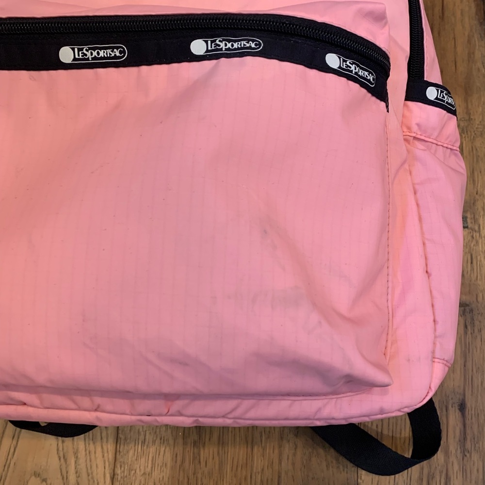 Rare Lesportsac Logan Nylon Backpack Watermelon Gem